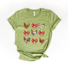 Coquette Christmas Chicken Short Sleeve Crewnneck Tee