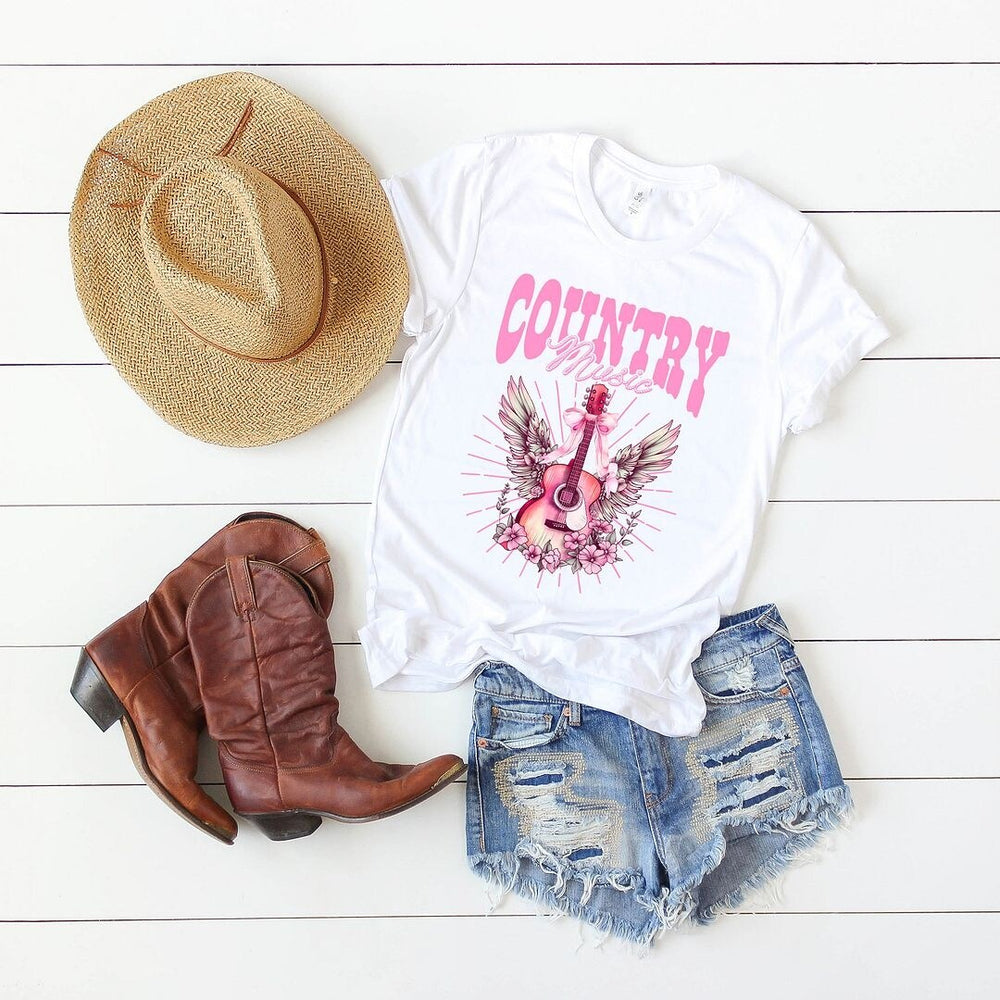 Coquette Country Music Short Sleeve Crewnneck Tee