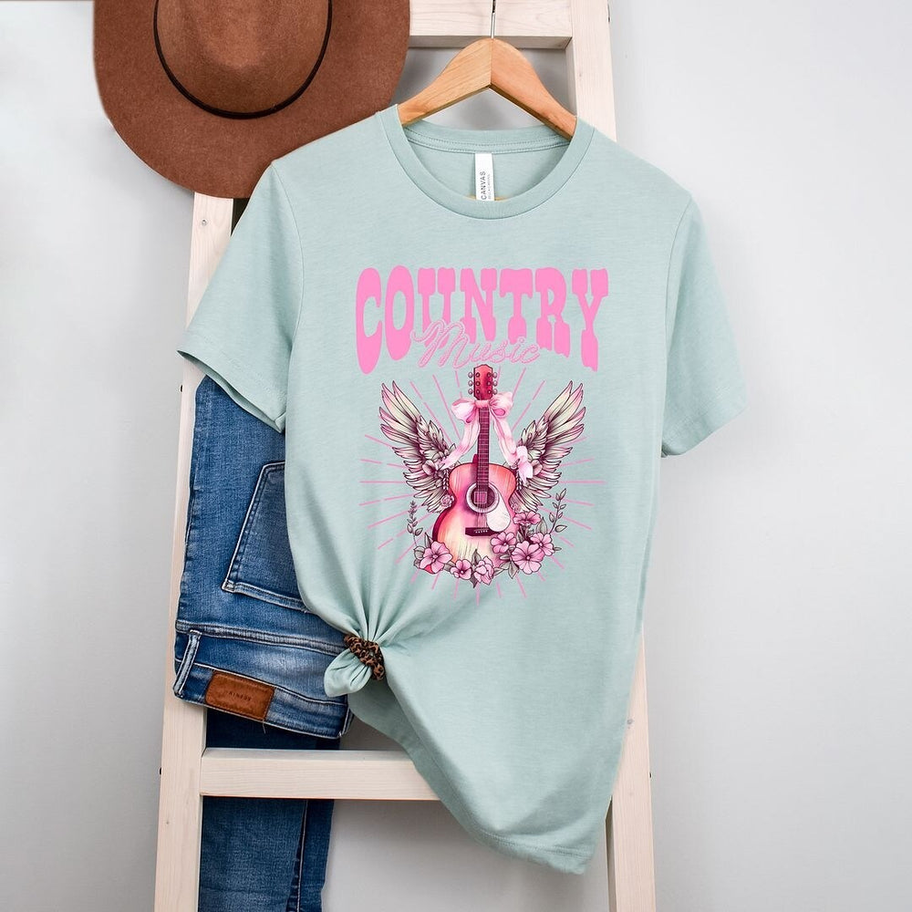 Coquette Country Music Short Sleeve Crewnneck Tee