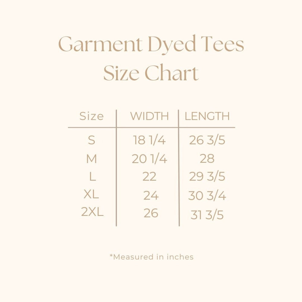 Coquette Fall Pumpkin Chart Garment Dyed Tee