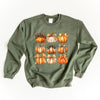 Coquette Fall Pumpkin Chart Graphic Sweatshirt