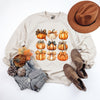 Coquette Fall Pumpkin Chart Graphic Sweatshirt