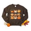 Coquette Fall Pumpkin Chart Graphic Sweatshirt