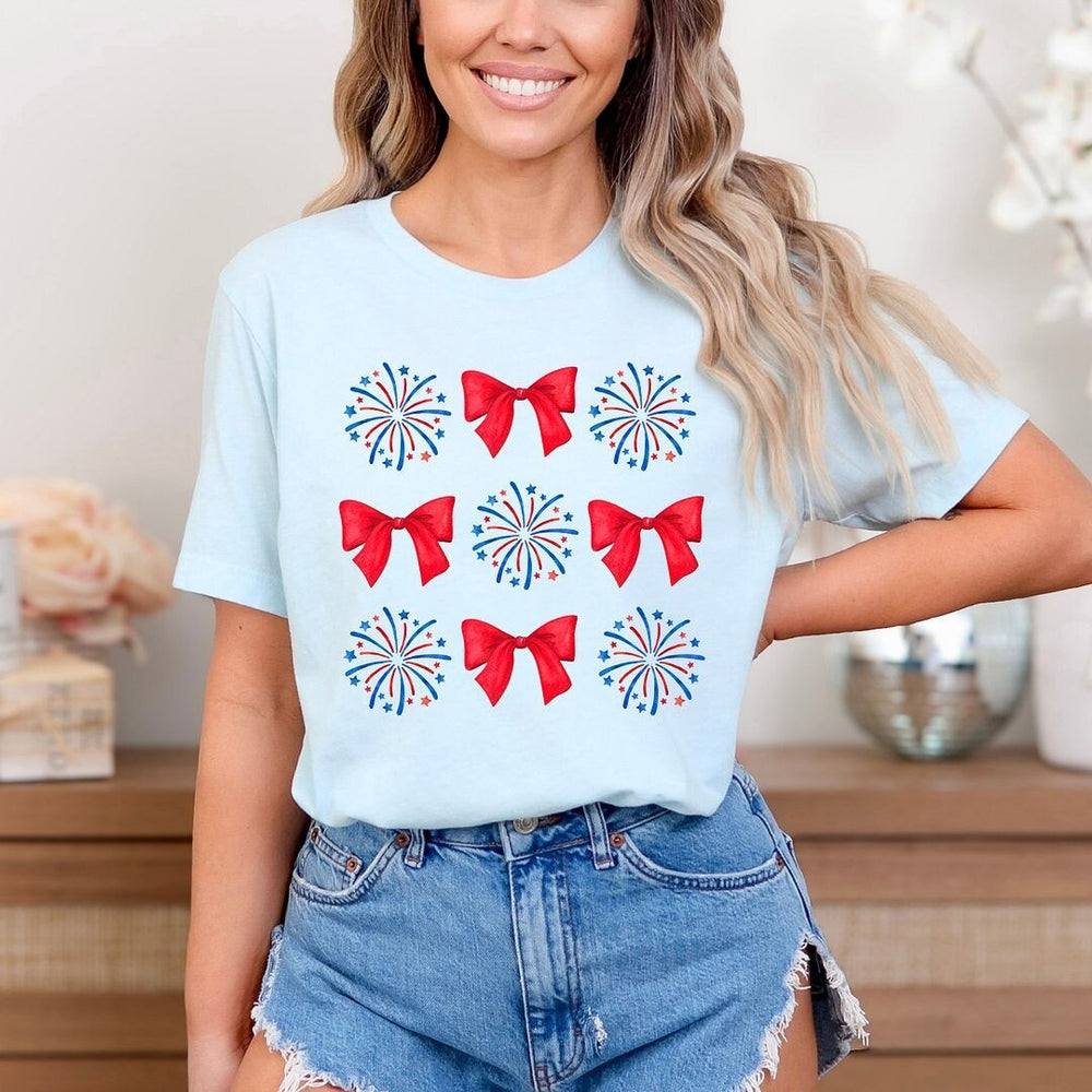 Coquette Firework Chart Short Sleeve Crewnneck Tee