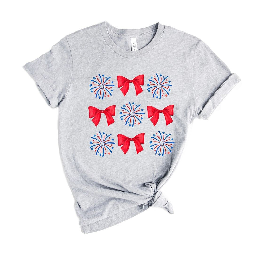 Coquette Firework Chart Short Sleeve Crewnneck Tee