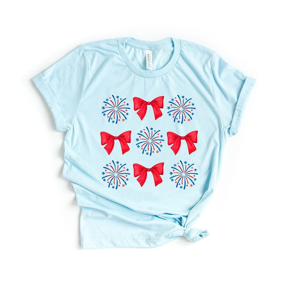 Coquette Firework Chart Short Sleeve Crewnneck Tee