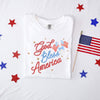 Coquette God Bless America Garment Dyed Tee