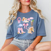 Coquette Kentucky Derby Collage Garment Dyed Tee