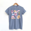 Coquette Kentucky Derby Collage Garment Dyed Tee