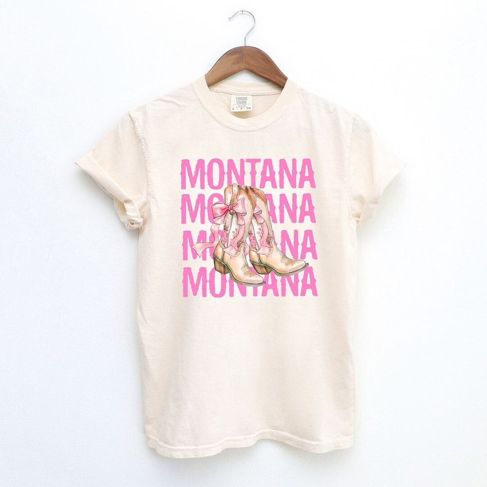 Coquette Montana Cowgirl Boots Garment Dyed Tee