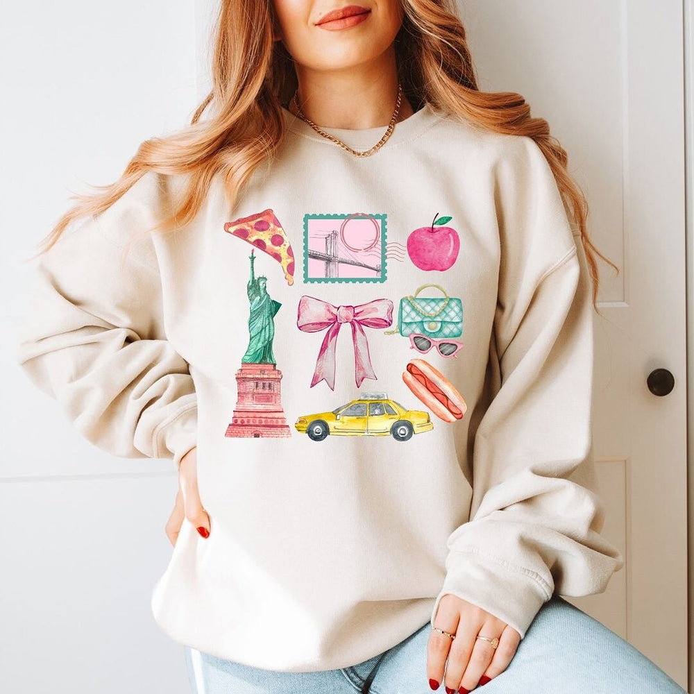 Coquette New York Collage Graphic Sweatshirt