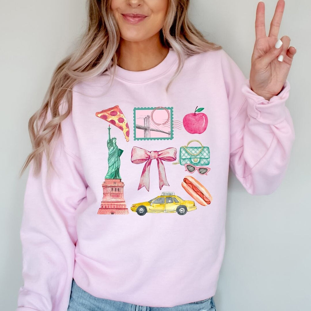 Coquette New York Collage Graphic Sweatshirt