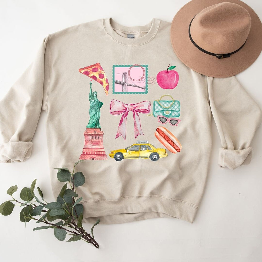 Coquette New York Collage Graphic Sweatshirt