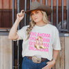 Coquette Oklahoma Cowgirl Boots Garment Dyed Tee