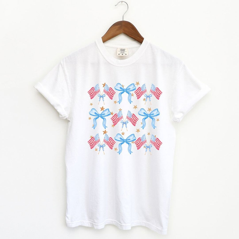 Coquette Patriotic Chart Garment Dyed Tee