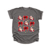 Coquette Santa And Bow Chart Garment Dyed Tee