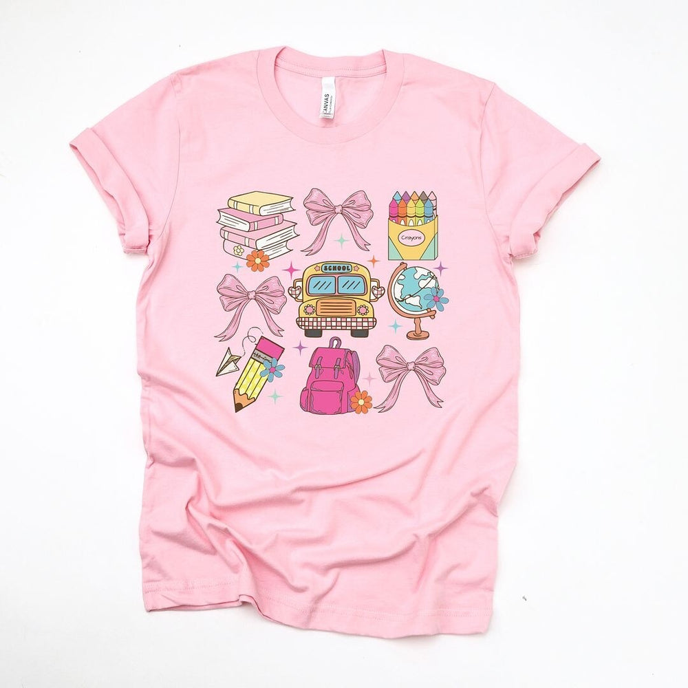 Coquette School Chart Short Sleeve Crewnneck Tee