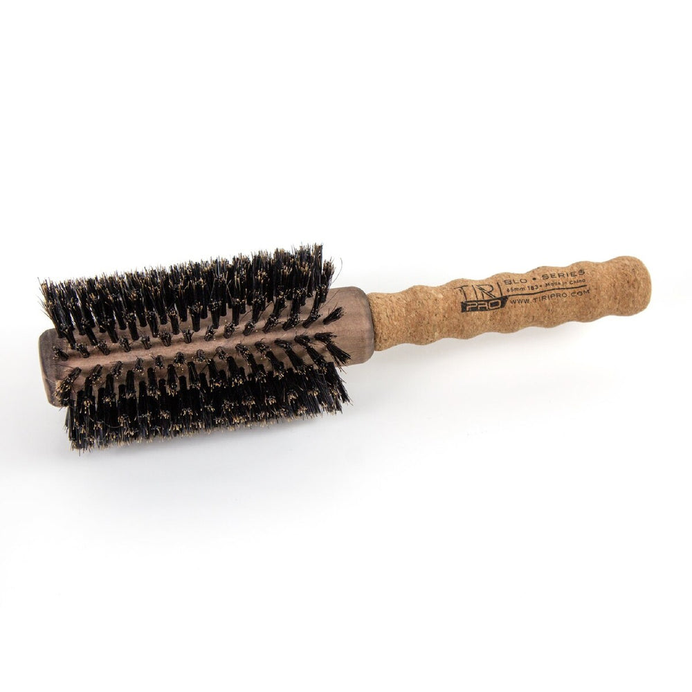 Cork Handle 65mm Round Professional Boar Bristle Brush