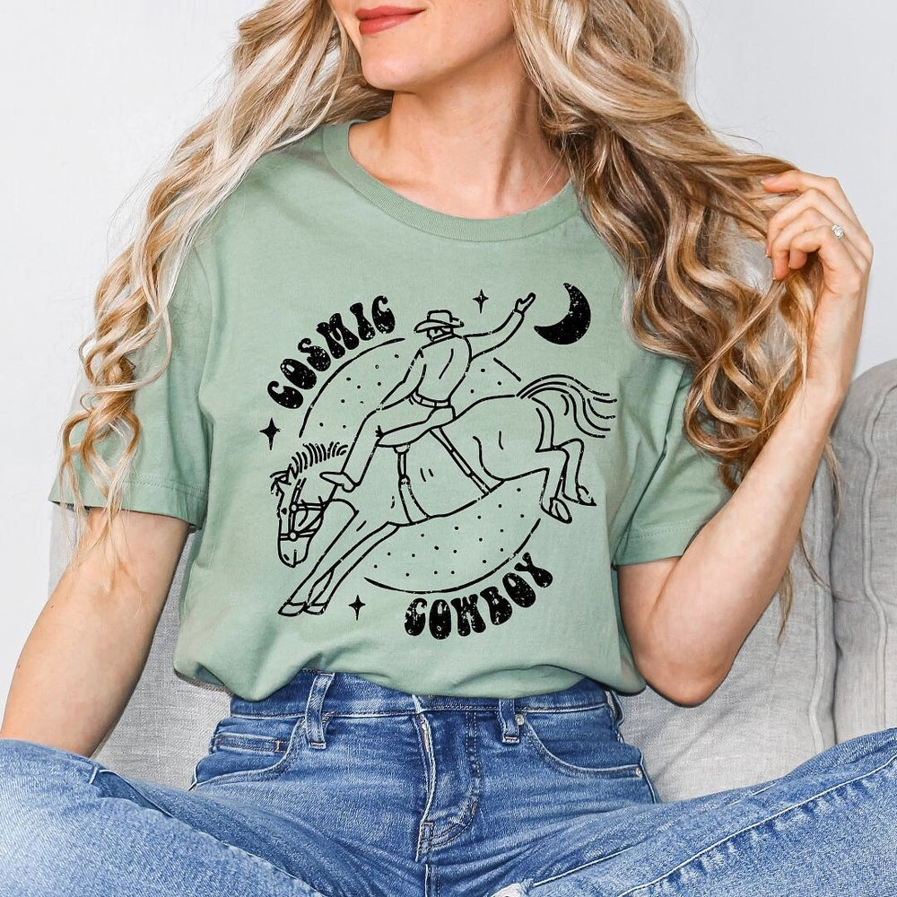 Cosmic Cowboy Short Sleeve Crewnneck Tee