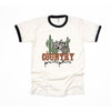 Country Pumpkin Cactus Ringer Tee