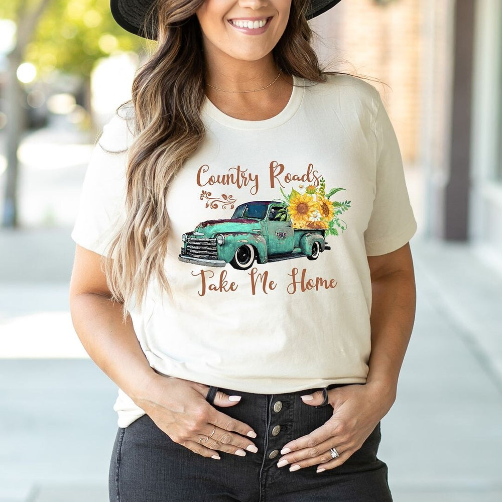 Country Roads Truck Short Sleeve Crewnneck Tee