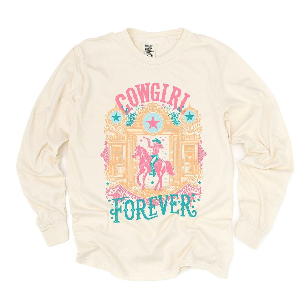 Cowgirl Forever Garment Dyed Long Sleeve