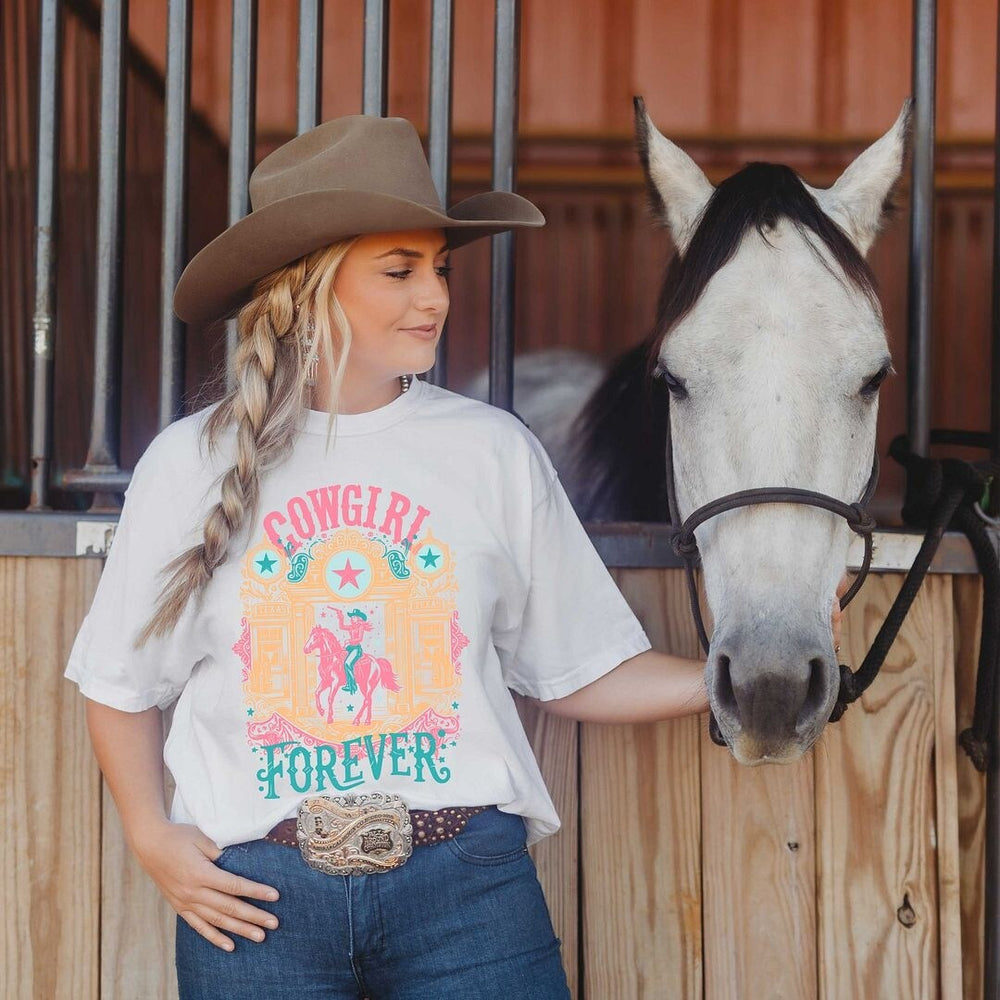 Cowgirl Forever Garment Dyed Tee