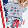 Cowgirl Smiley Short Sleeve Crewnneck Tee