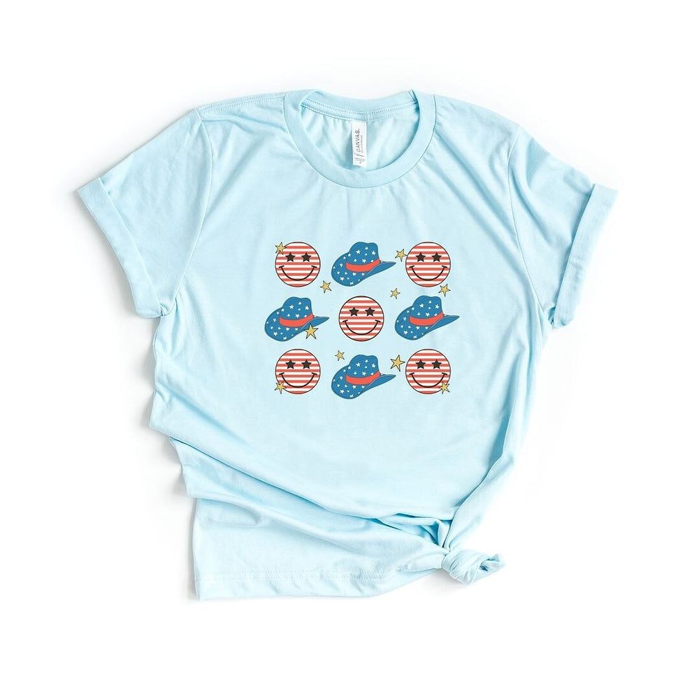 Cowgirl Smiley Short Sleeve Crewnneck Tee