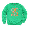 Cozy Vibes Distressed Graphic Sweatshirt