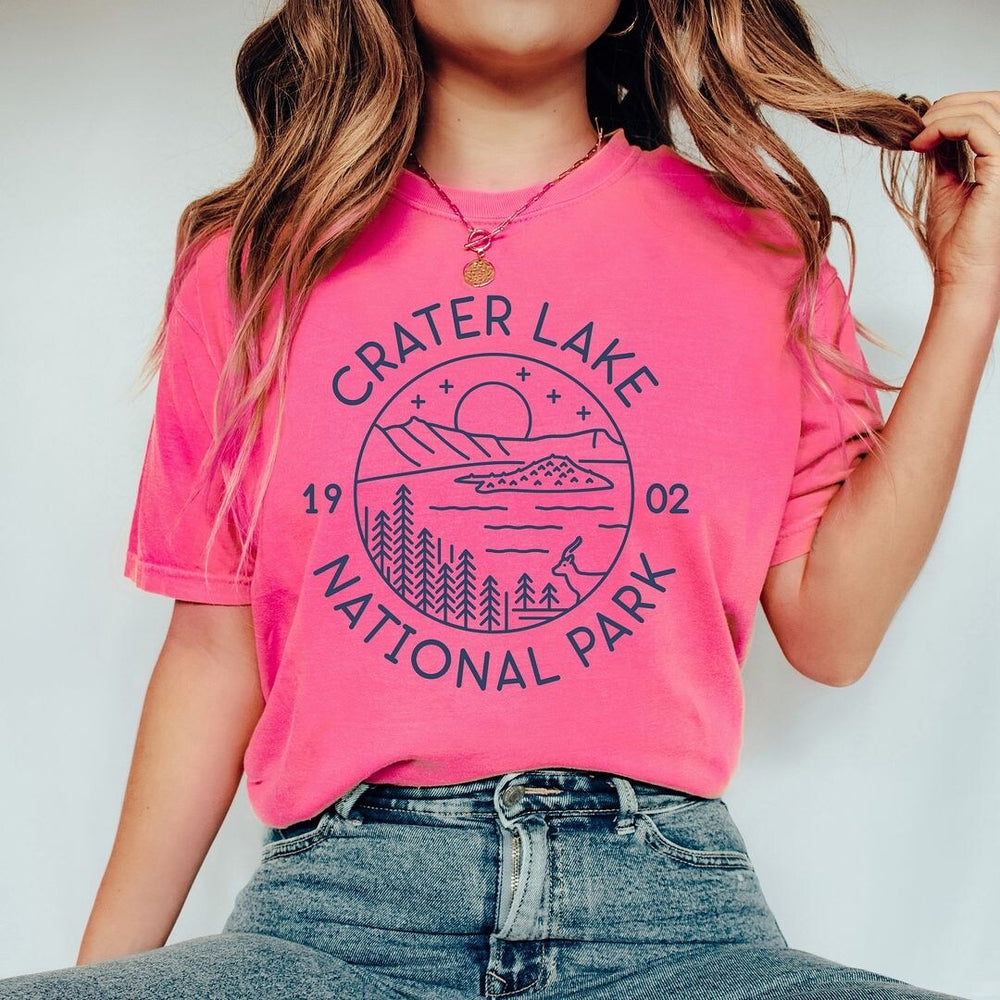 Crater Lake National Park Garment Dyed Tee