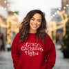 Crazy Christmas Lady Graphic Sweatshirt