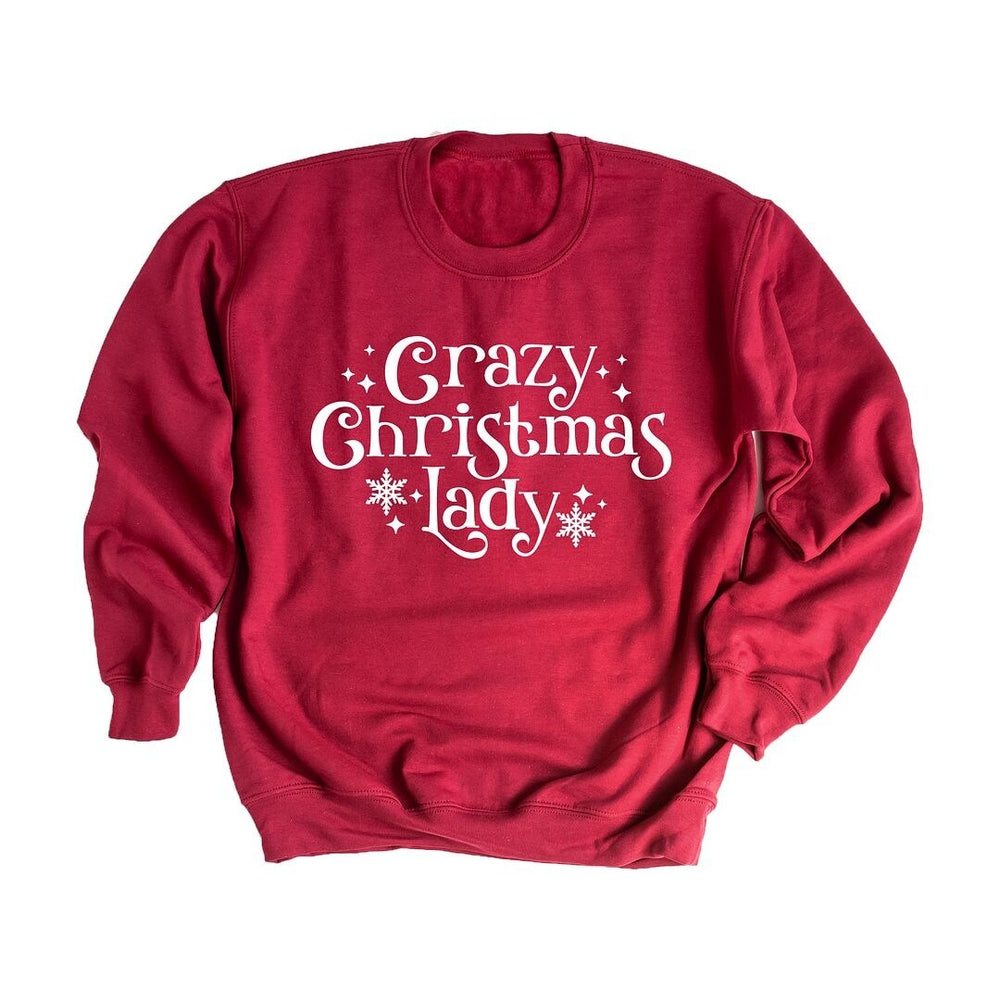 Crazy Christmas Lady Graphic Sweatshirt