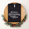 Crazy Christmas Lady Short Sleeve Tee