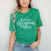 Crazy Christmas Lady Short Sleeve Tee