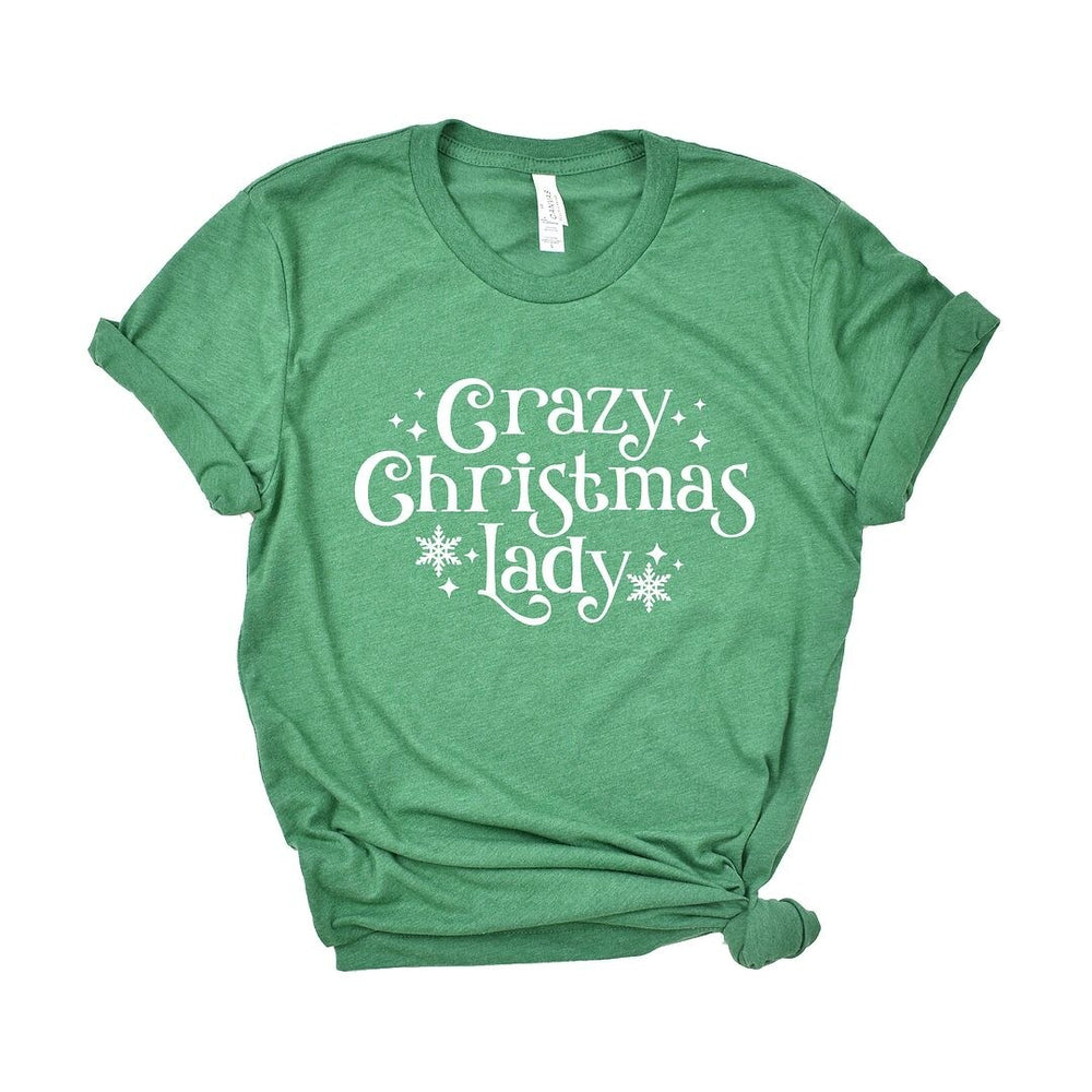 Crazy Christmas Lady Short Sleeve Tee