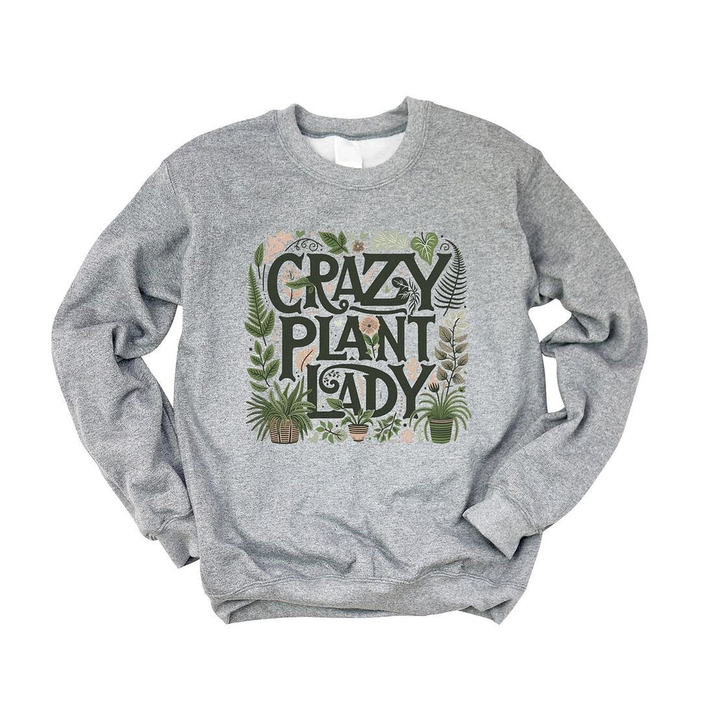 Crazy Plant Lady Colorful Graphic Sweatshirt