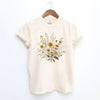 Cream and Gold Bouquet Garment Dyed Tee