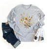 Cream and Gold Bouquet Long Sleeve Tee