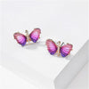 Crystal Butterfly Stud Earrings