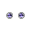 Crystal Classic Halo Stud Earrings