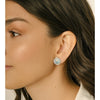 Crystal Classic Halo Stud Earrings