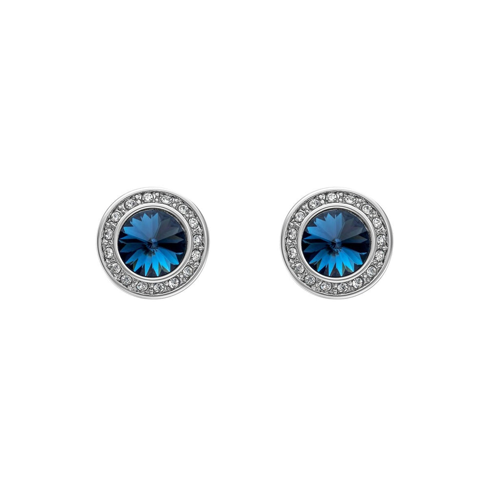 Crystal Classic Halo Stud Earrings