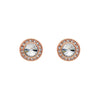 Crystal Classic Halo Stud Earrings