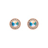 Crystal Classic Halo Stud Earrings