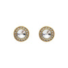 Crystal Classic Halo Stud Earrings