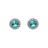 Crystal Classic Halo Stud Earrings