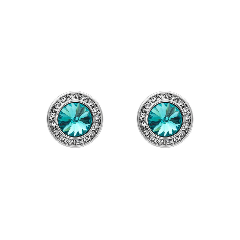 Crystal Classic Halo Stud Earrings