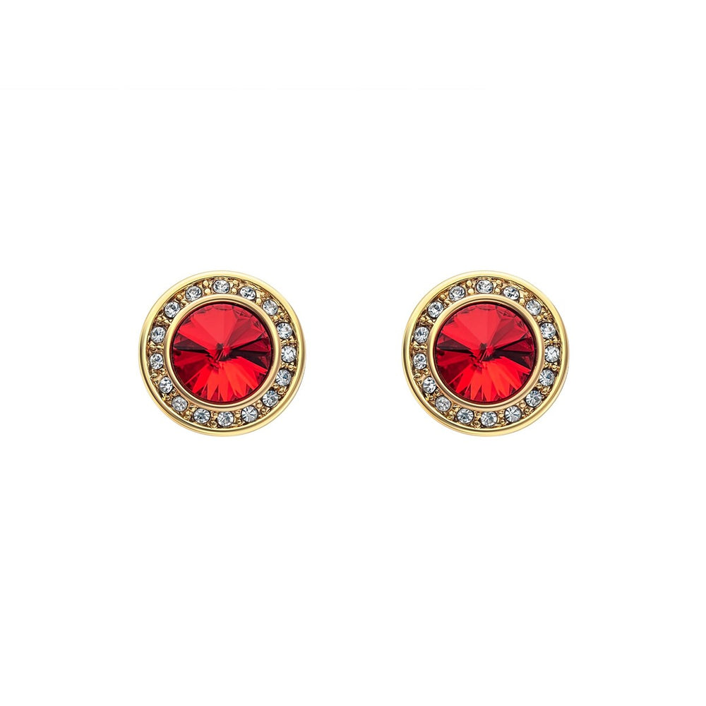 Crystal Classic Halo Stud Earrings