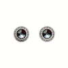 Crystal Classic Halo Stud Earrings